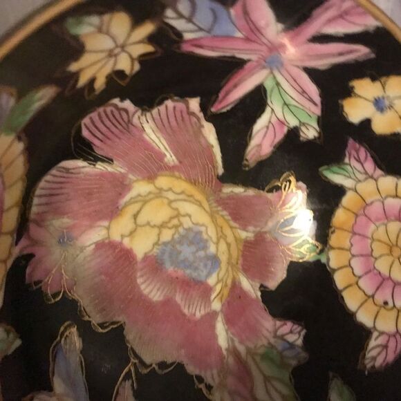 Vintage Da Qing Qianlong Nhi Chinese Polychrome Fruit bowl Hand painted - Picture 5 of 16